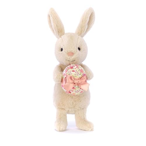 Jellycat Bonnie Bunny with Egg Stuffed Animal, 7 inches - Rabbit & Bunny Plush Toy - Easter Gift & Décor - Egg thumbnail 4