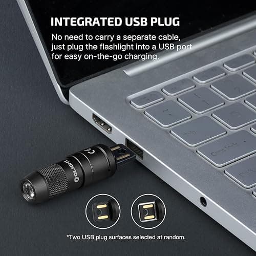 OLIGHT IMINI 2 EDC Rechargeable Keychain Flashlight, 50 Lumens Compact and Portable Mini LED Keyring Lights with Built-in Battery Ideal for Everyday Carry and Emergencies (Black) thumbnail 5