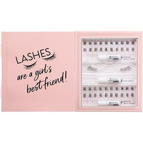 Essence Lashes to Impression, set di 3 ciglia finte 01, ciglia finte, nero, vegano, senza nanoparticelle, senza profumo, senza olio, confezione da 1 (3 paio) thumbnail 2