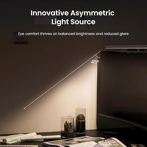 YEELIGHT Monitor Light Bar, Computer Monitor Lamp, 250LM No Glare Eye-Care LED Screen Bar, Touch Control USB Reading Desk Lamp for Home Office Work, Stepless Dimming Adjustable Color Temperature thumbnail 2