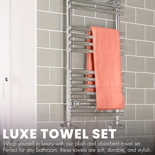 ECO Towels 6-Pack Bath Towels - Extra-Absorbent - 100% Cotton - 27in x 54in - Towels for Bathroom - Extra Large Shower Towels thumbnail 3