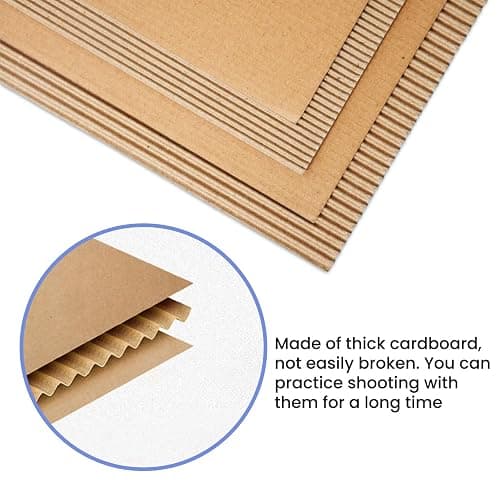 20/25/40/60/100 Pcs Shooting Targets, 30 * 18 inch Thick Cardboard and 1000PCS Target Pasters, Tactical Range Shooting Targets for the Range, Cardboard for Practice thumbnail 2