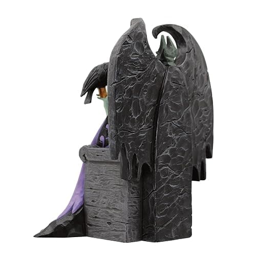 Enesco Disney Traditions Collection by Jim Shore Sleeping Beauty Maleficent Sitting on Throne Figurine- Resin Hand Painted Crafted Disney Halloween Collectible Figurines Home Decor Statue, 4 Inch thumbnail 5