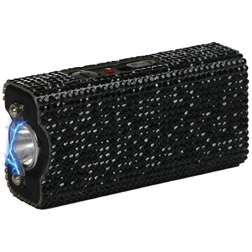 Streetwise Rhinestun Keychain Stun Gun – Compact Rechargeable Stun Gun Flashlight with Rhinestone Grip, Holster and Keyring for Women’s Self Protection thumbnail 3