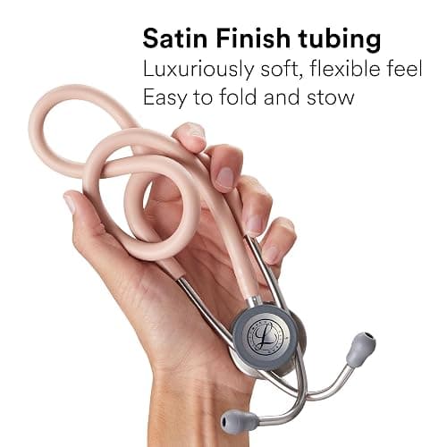 3M Littmann Classic III Monitoring Stethoscope, 5912C, More Than 2X as Loud, Weighs Less, 27" Marine Blue Satin-Finish Tube for Added Comfort, Flexibility and Cleanability thumbnail 3