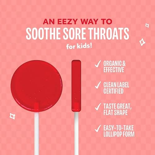 Lolleez Organic Lollipops for Kids Sore Throat Relief, Perfect for Soothing A Sore Throat While Tasting Great, Perfect for Back-to-School, Variety Pack, 28 Count thumbnail 3