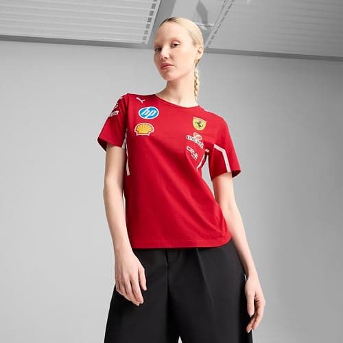 PUMA Scuderia Ferrari F1 2025 Women's Team Tshirt - Red thumbnail 2