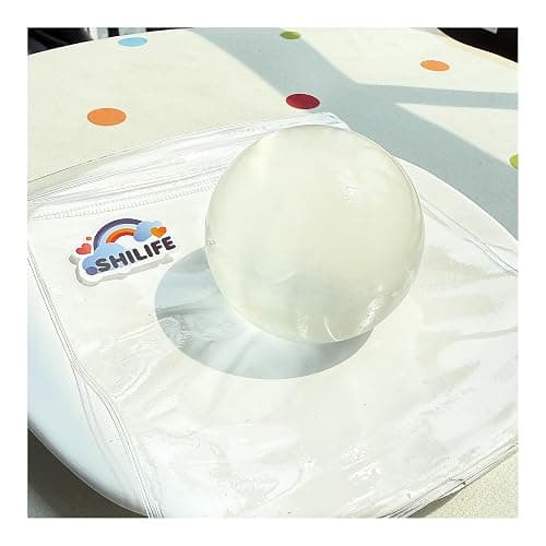 Taba Squishy fufu squishise,Kawaii Squishies PVC Toys,Stress Relieving Fur Ball OPP Packaging Gifts|Squishy Fidget Toys for Anxiety&Relaxation|Perfect Desk Accessory for Adults (Transparent) thumbnail 4