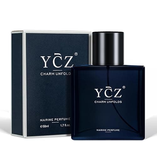 Ycz Charm Unfolds Marine Perfume for Men, 1.7 oz. Long Lasting Eau De Parfum Cologne For Men, Oriental Woody Fragrance - Ideal Special Occasions, Making it the Ideal gentlemen’s Gift - Image 1