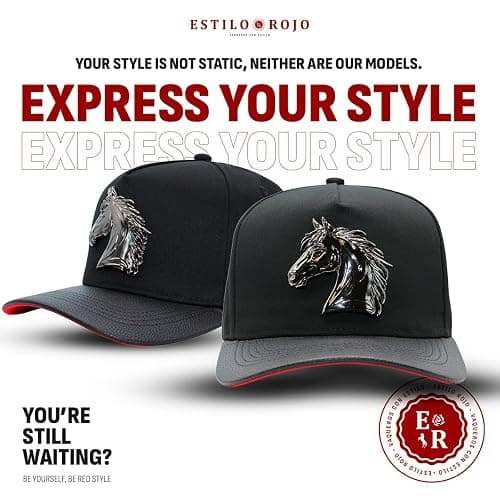 Ferreti Culiacan Premium Black The Horse Hat - Black Baseball Hats for Men and Women, Ball Caps for Men for Any Occasion, Gorra para Hombre Ajustable, Black Snapback Cap - Adjustable Size thumbnail 2