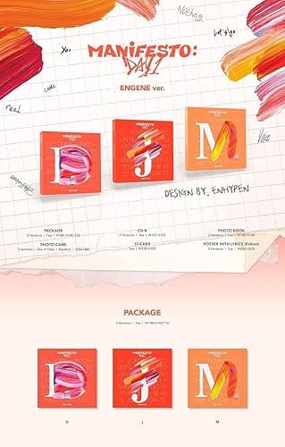 ENHYPEN - Manifesto : Day 1 ENGENE Version CD (Random ver.) thumbnail 2