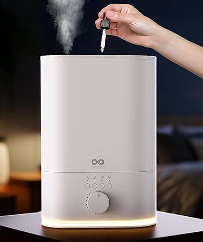 Everlasting Comfort 6L Humidifier Large Room, High Mist Output 60 HR Runtime Ultrasonic Top Fill Humidifiers for Bedroom, Easy to Use & Clean for Home, Baby Humidifier, Plants, Congestion, Indoor - Image 1