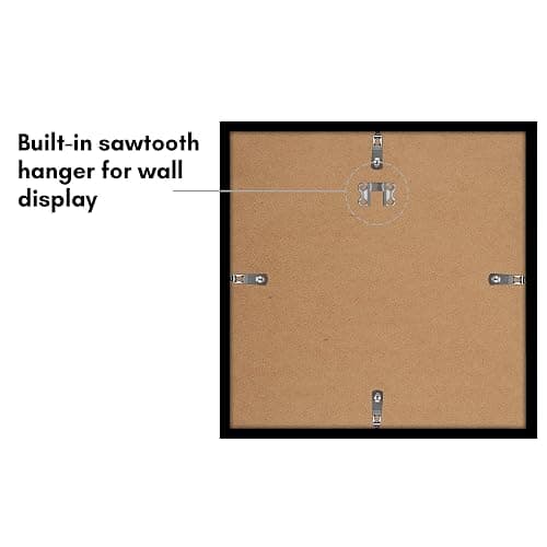 Americanflat 12x12 Picture Frame with Polished Plexiglass - Set of 5 - Galleria Collection - Square Frames for Wall Display - Black thumbnail 6