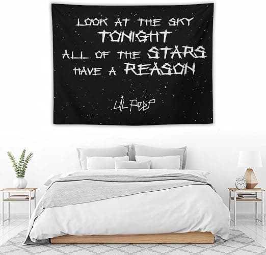 Lil Peep Tapestries Love Rapper Tapestry 3x5 ft Wall Hanging Room Art Home Decoration Gift Bedroom Decor Living Room Door Curtain Balcony thumbnail 3