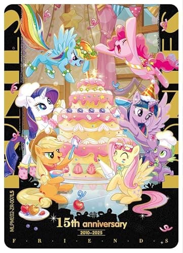 KAYOU My Little Pony Friendship Eternal Cards, Moon Edition Series 2, English, 12 Blister Packs Display with Promo Card, Anniversary Celebration Theme thumbnail 9