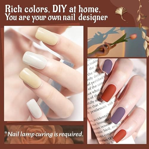 JODSONE 32 Color Gel Nail Polish Kit Soak OFF Base Coat and Top Coat Nail Gel Polish Love Manicure DIY at Home Happy Experience thumbnail 4