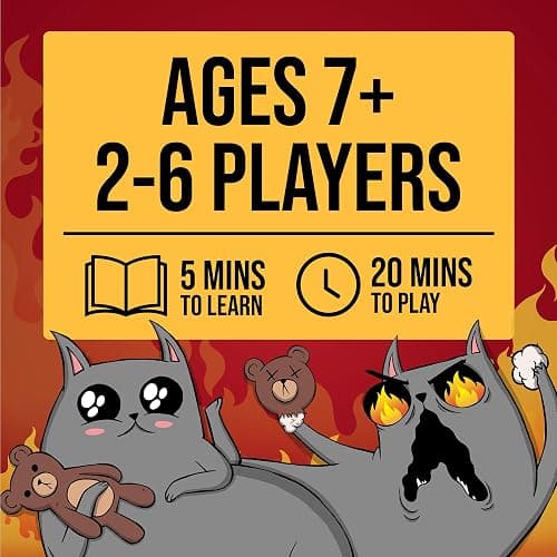 Exploding Kittens: The Board Game - The Action Packed Party Game to Celebrate 10th Birthday - 2-6 Players Aged 7+ - Great for Adults, Teens, Collectors, Kids thumbnail 8