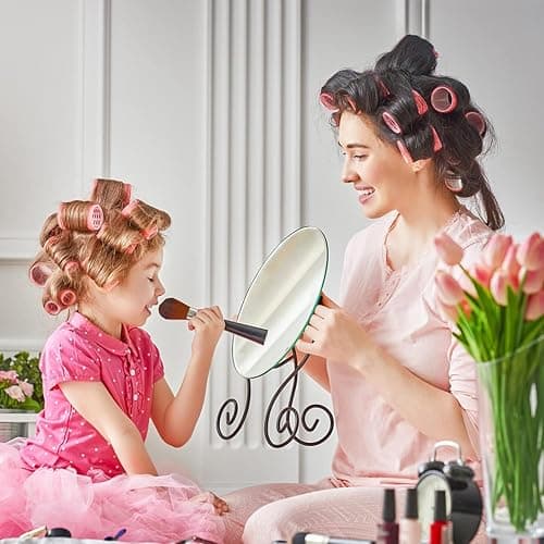 Big Self-Grip Hair Rollers with Stainless Steel Duckbill Clips for Long, Medium Hair and Volume thumbnail 7