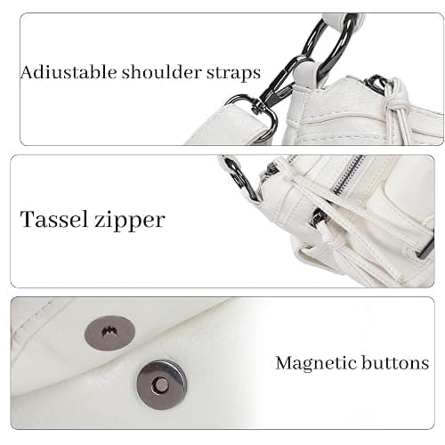 Angel Kiss Hobo Purses for Women Crossbody Shoulder Bag Ladies Multi Pocket Handbags with Adjustable Shoulder Strap thumbnail 8