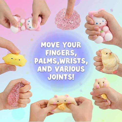 16PCS Squishy Fidget Toys,Kawaii Squishies Stress Relief Squeeze Toys Kit | Cute Squishy's Sensory Toys for Desk,Office,Party Favors,Classroom Prize Birthday Gifts Bag Stocking Stuffers thumbnail 4