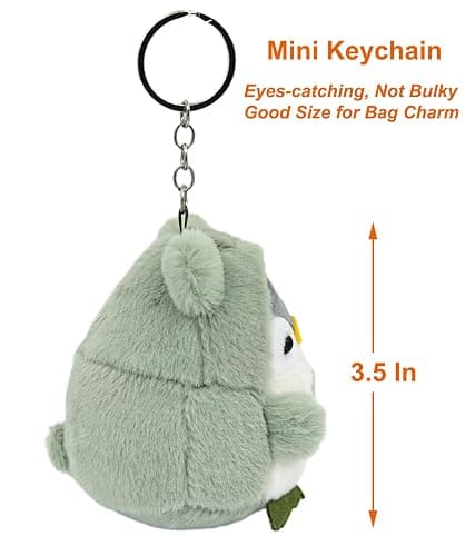 Miokkley Cute Penguin Plush Keychain, Kawaii Penguin Purse Bag Backpack Charms Cute Stuff for Women thumbnail 4