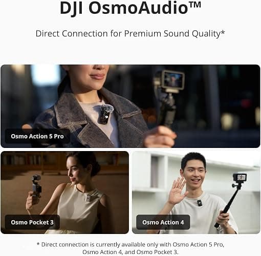 DJI Mic 2 Transmitter (Shadow Black), Wireless Microphone with Intelligent Noise Cancelling, 14-Hour Internal Recording, 6-Hour Battery, Magnetic Attachment, Bluetooth Microphone, YouTube, Vlogs thumbnail 5