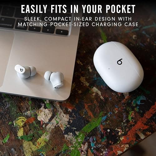 Beats Studio Buds - True Wireless Noise Cancelling Earbuds - Compatible with Apple & Android, Built-in Microphone, IPX4 Rating, Sweat Resistant Earphones, Class 1 Bluetooth Headphones - White thumbnail 7