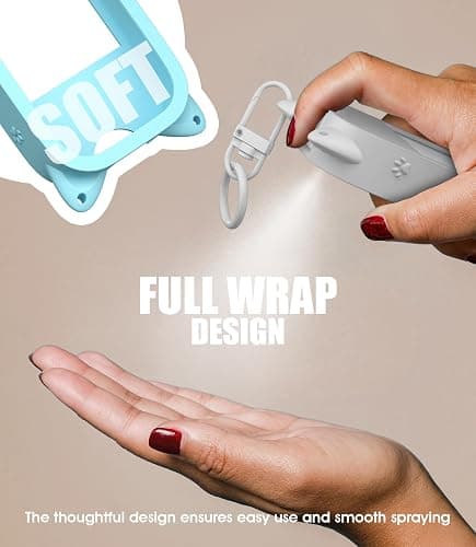 Sonnorel Silicone Case Compatible with Touchland Hand Sanitizer Spray (Fit for 1 FL OZ/30 mL Ver), Portable keychain thumbnail 3