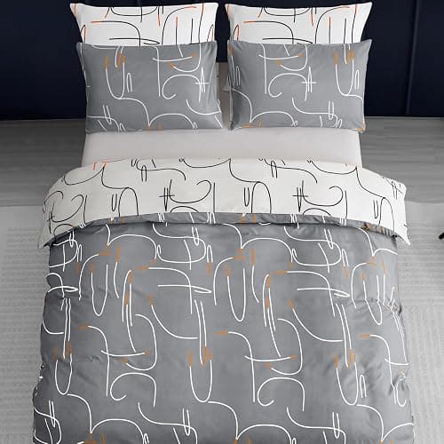 Pamposh King Size Duvet Cover Sets Premium Brushed Microfiber Duvet Cover King Size Ultrasoft Hypoallergenic Reversible 3 PCS Bedding Set With Zipper Closure thumbnail 7