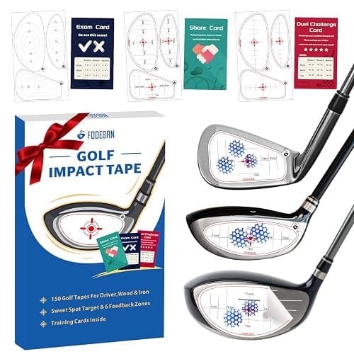 FODESAN Golf Impact Tape – 2025 Innovative Training & Battle Golf Edition – Club Face Stickers for Drivers, Irons & Woods – Instant Swing Feedback, Interactive Practice,Great Golf Gift for Men & Dads - Image 1