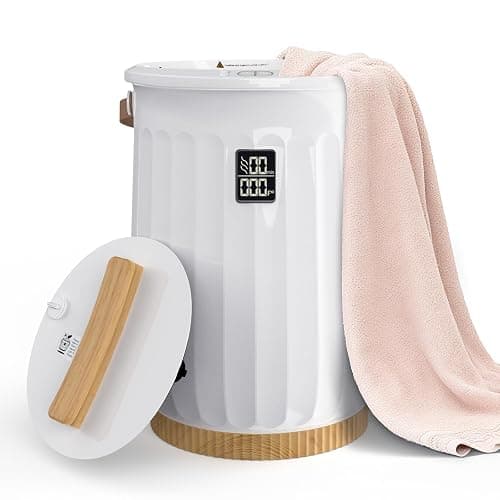 Sweetcrispy Towel Warmer for Bathroom, 20L Towel Heater with 4 Time Settings & Auto-Off, Fast Heating Blanket Warmer for Home, Safety Child Lock and Temp-Alert Design for Towels, Bathrobes, Blankets - Image 1