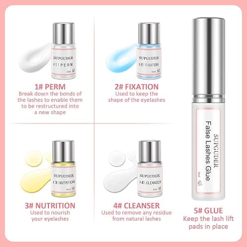 2026 Lash Lift kit Eyelash perm kit,SUPGUDER Professional Eyelash Curling Lash Extension Set,Lash Lifting Tools Suitable for Salon thumbnail 5