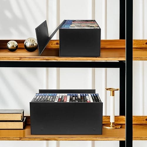 CollectHall 2 Pack Blu Ray DVD Storage Box for Steelbook Storage, Movie Organizers, Blu Ray Holder, Video Game Storage Cases thumbnail 6
