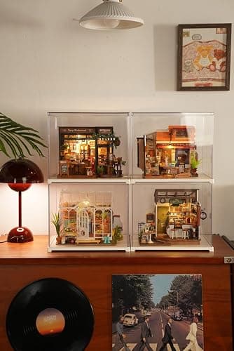 Rowood Miniature House Kits for Adults,Mother's Day DIY Mini House Building Kit,Wooden Dollhouse Kit with LED for Adults Beginners as Birthday (Tipsy Restaurant) thumbnail 9