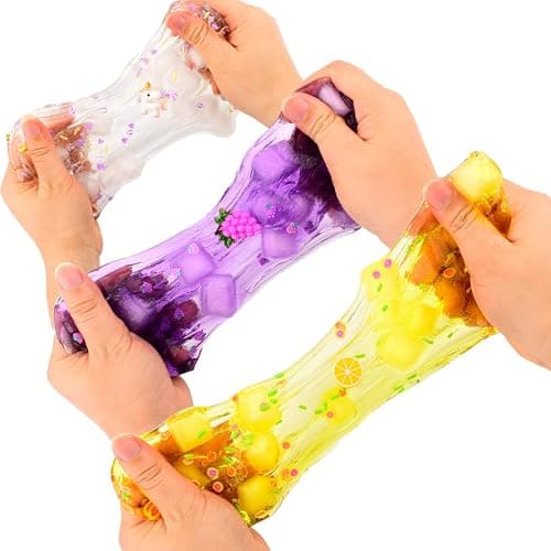 Jelly Cube Clear Slime Kit 8 Pack for Kids, Crunchy Bulk Slime, Super Soft & Non-Sticky, DIY Crystal Slime Party Favors for Girls Boys 5 6 7 8 9 10 11 12 thumbnail 6