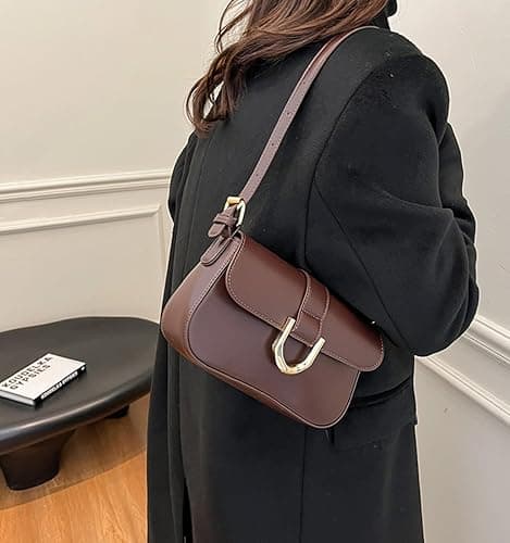 Shoulder Bag for Women Trendy Crossbody Purse Vegan Leather Handbags Clutch Hobo Bags Y2K Saddle Purses thumbnail 4