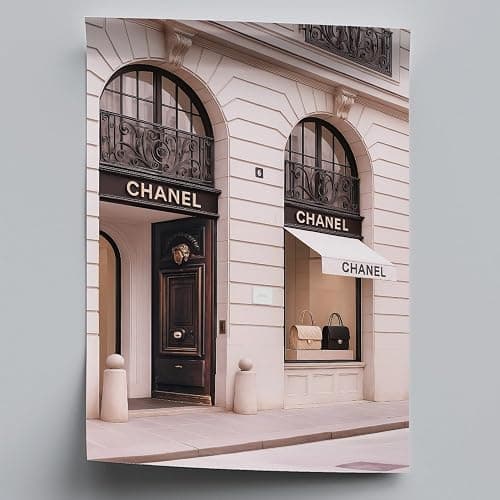 Dekomundo Chanel Shop Paris Poster, 30 x 40 cm for Framing, Modern Wall Decoration for Living Room, Bedroom and Office thumbnail 6