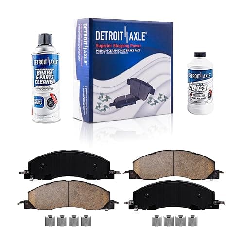 Detroit Axle - Wheel Bearing Hubs Brake Kit for 2014-2018 Ram 2500, 2013-2018 3500, Front Wheel Bearing Hubs Front Rear Drilled Slotted Brake Rotors Ceramic Brake Pads 2015 2016 2017 Replacement thumbnail 7