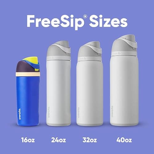 Owala Kids FreeSip Insulated Stainless Steel Water Bottle with Straw for Sports, Travel, and School, BPA-Free Sports Water Bottle, 16 oz, Celestial Sphere thumbnail 5
