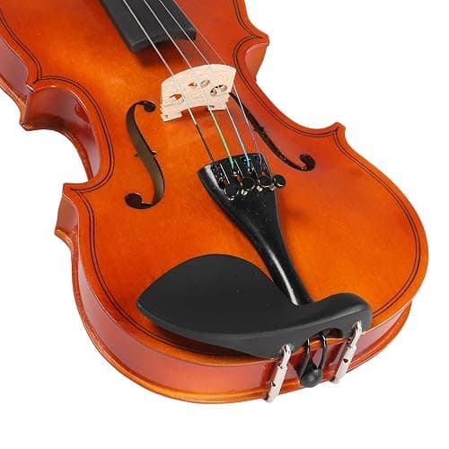 4/4 Full Size Acoustic Violin with Case Bow Rosin Strings Tuner Shoulder Rest, Natural Color thumbnail 9