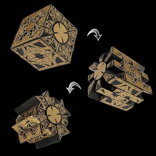 Detachable Hellraiser Puzzle Box, Cenobites Pinhead Halloween Cosplay Prop (Resin Model) thumbnail 3