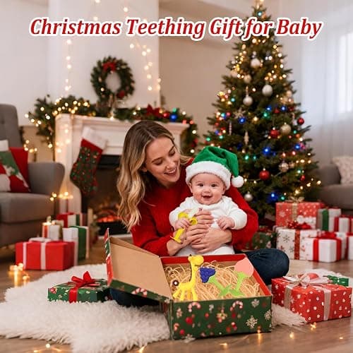 HAILI XMGQ Baby Teething Toys 3-6 Months, Silicone Baby Teether Freezer BPA Free, Babies Teething Relief Sore Gums, Banana Toothbrush, Fruit Shape Giraffe Newborn Teether Gift for Infant Boy and Girl thumbnail 2