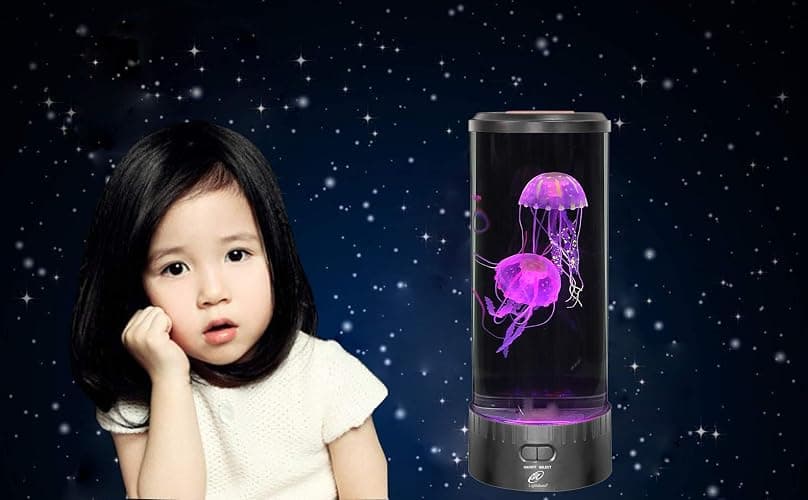 Lightahead LED Jellyfish Lamp Round, Color Changing Light Effects with 18 LEDs. The Ultimate Sensory Synthetic Jelly Fish Aquarium Mood Lamp. thumbnail 7
