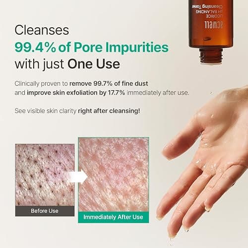 ACWELL Licorice pH Balancing Cleansing Toner 5.07 fl.oz. - PH5.5 Hydrating Makeup Cleansing Astringent - Skin Clearing, Reduce Pigmentation, Acne and Dark Spots thumbnail 4