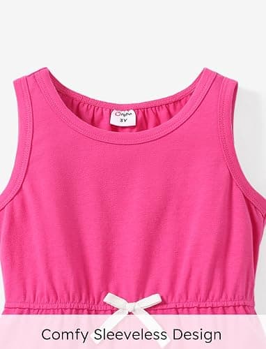 PATPAT Girls Jumpsuit 3 Pieces Floral Rompers Little Girl Elastic Waist Sleeveless One Piece Knit Jumpsuits thumbnail 5