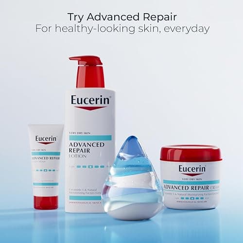 Eucerin Advanced Repair Body Lotion for Very Dry Skin, Unscented Lotion Formulated with Ceramides, 16.9 Fl Oz Bottle thumbnail 10