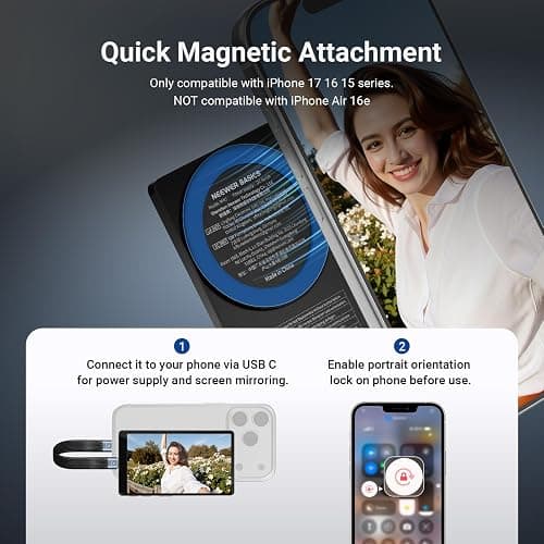 NEEWER 4" Phone Vlog Selfie Monitor Screen, Smartphone Back Camera Monitor with Remote for YouTube TikTok Video Streaming thumbnail 5