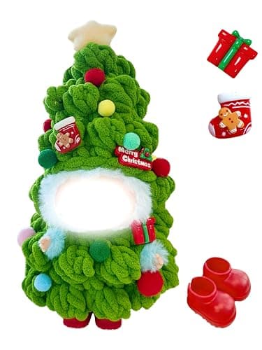 MOFABIA 2026 New 17cm Doll Christmas Clothes, Handcrafted 2 Pcs Set Christmas Tree Figures Outfits - Star Gifts Shoes, Funny Cute for Stand sit 17cm Dolls (No Doll) (Chistmas Tree Green) - Image 1
