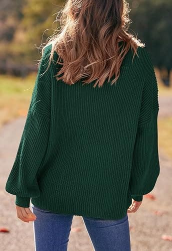 PRETTYGARDEN Womens Sweaters Spring 2026 Oversized Chunky Knitted Pullover Sweater Casual Long Sleeve Crewneck Cute Sweaters thumbnail 5