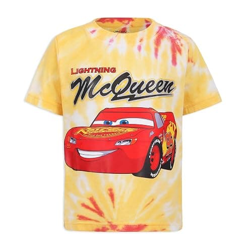 Disney Cars Boys 3 Pack Short Sleeve T-Shirt for Toddler and Big Kids thumbnail 4